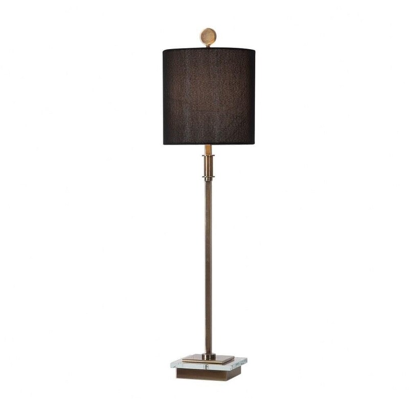 Uttermost Volante Table Lamp
Gold Black Clear Size: 9 x 34H
Retails: $302+