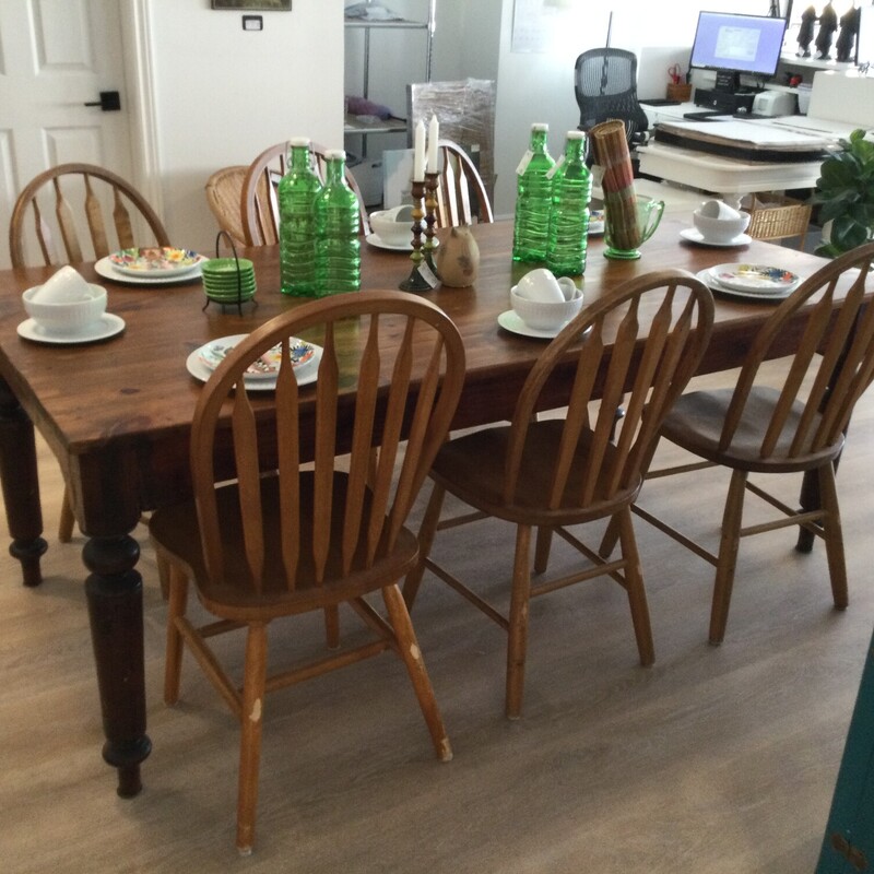 Pine Harvest Table,
Brown/Wood,
Size: 80 X 40.5 X 30.5 In