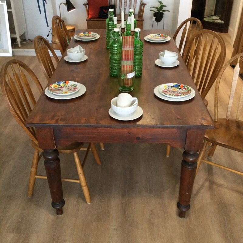 Pine Harvest Table,
Brown/Wood,
Size: 80 X 40.5 X 30.5 In