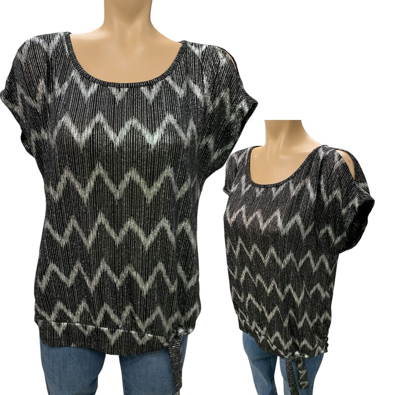 Luxology, Slvr/blk, Size: M
