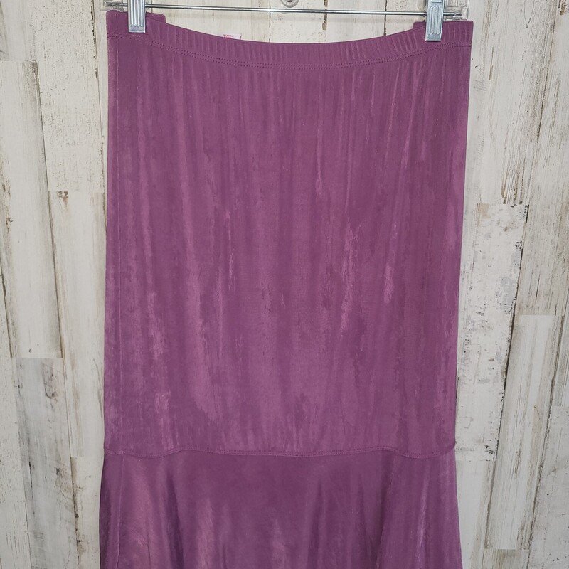 Xl Plum Slinky Skirt, Purple, Size: Ladies XL