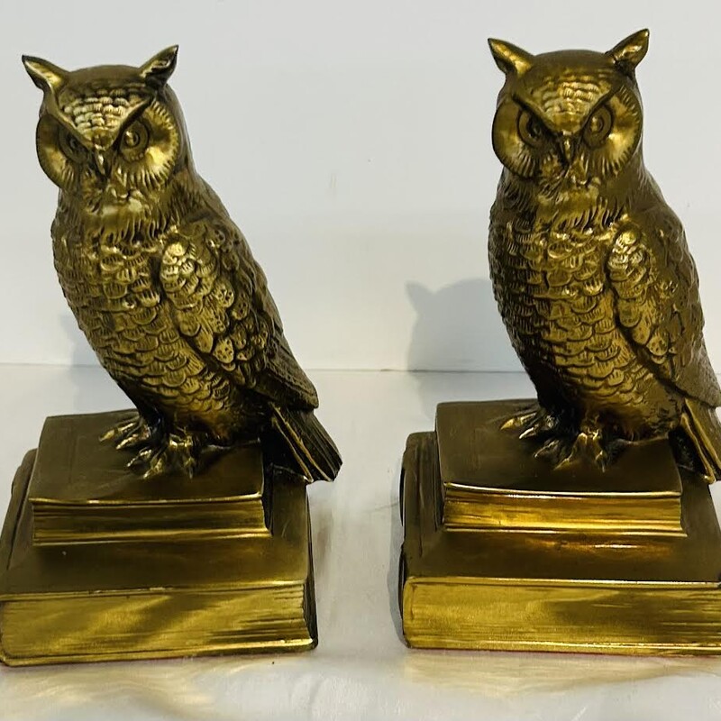 Brass Owl On Books S2