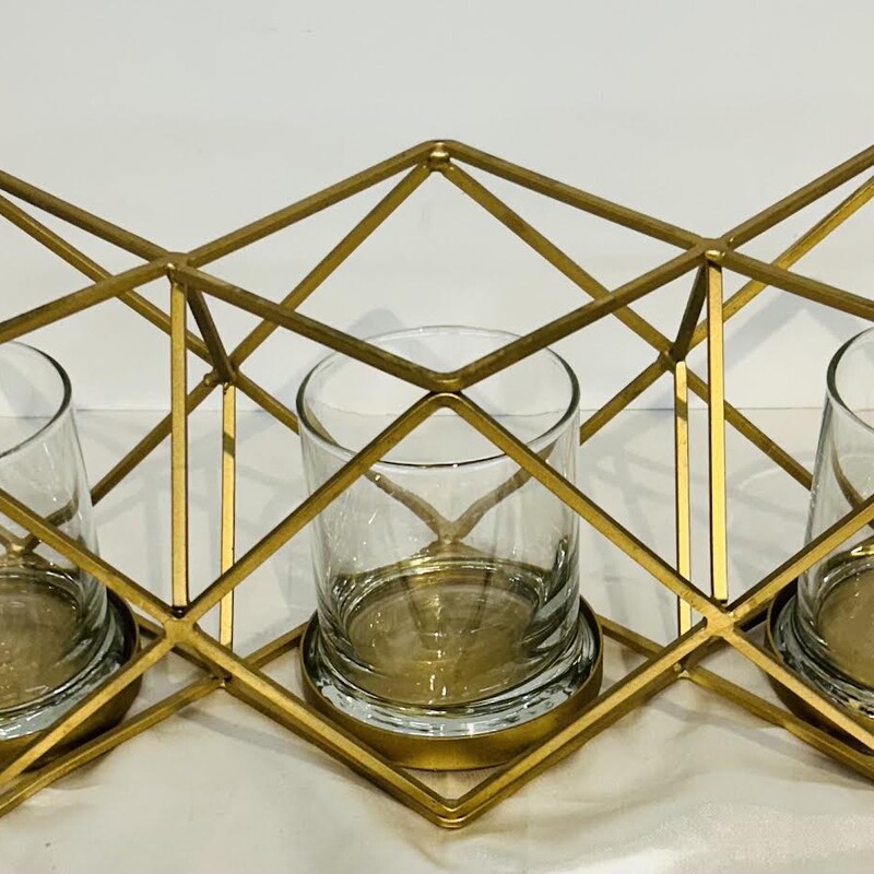 Geometric Metal Candlehol