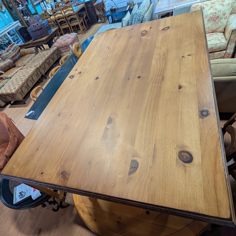 Pine Kitchen Table, Red Legs
36 x 60
