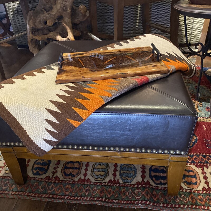 Leather Ottoman
