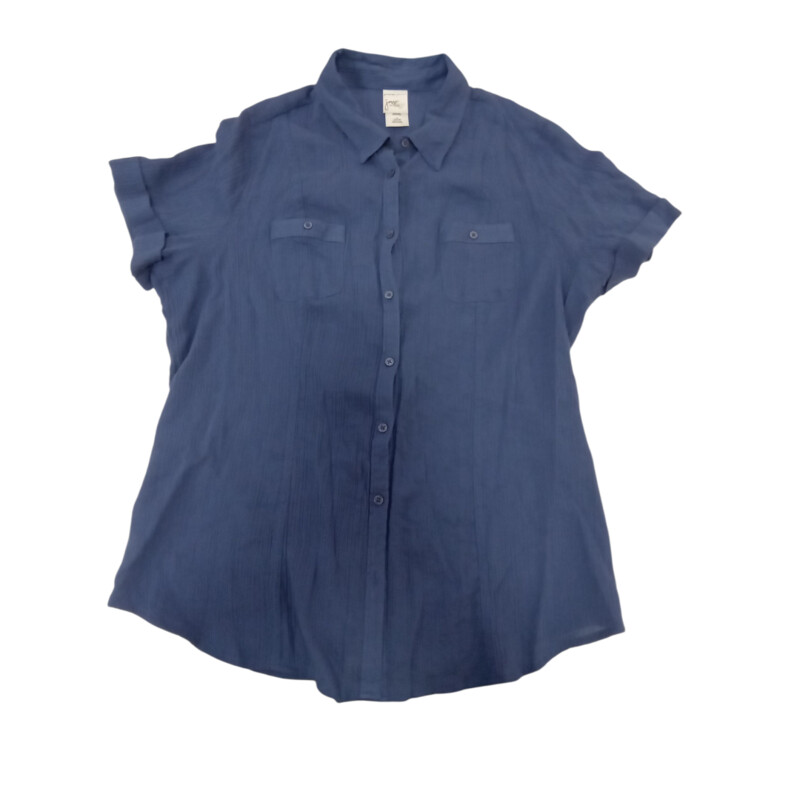 Shirt: Blue Button