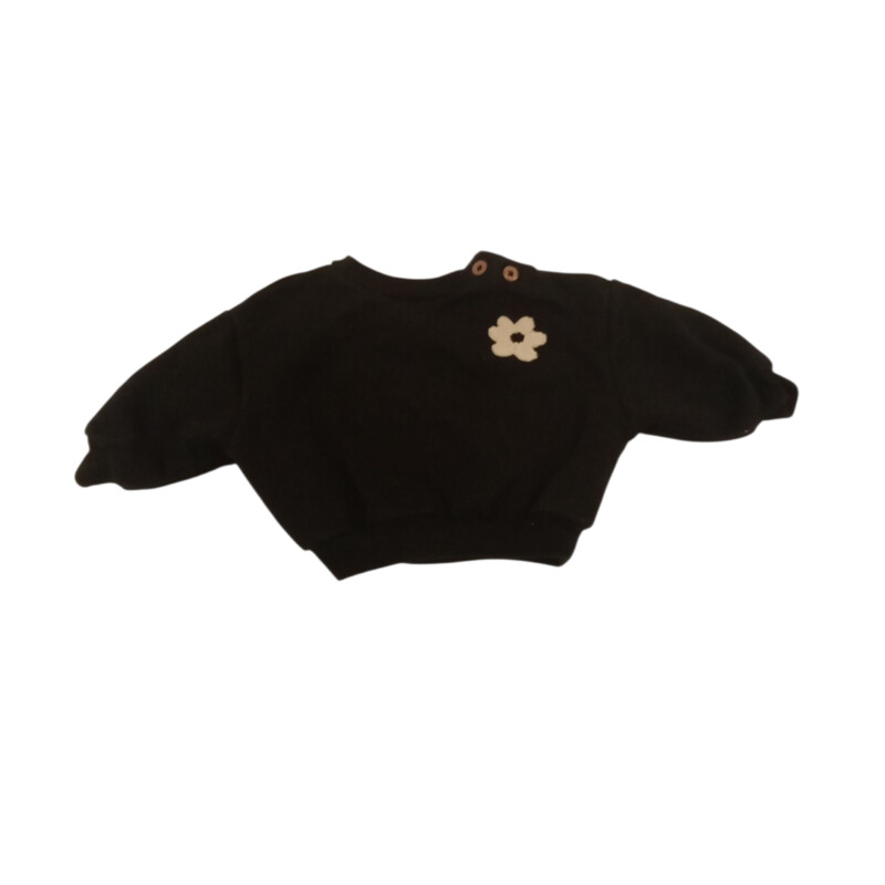 Sweater: Black/tan Flower