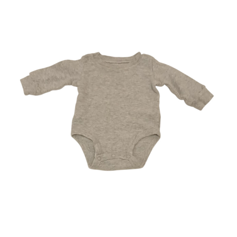 Long Sleeve Onesie: Gray