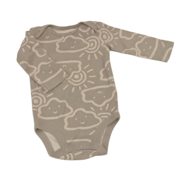 Long Sleeve Onesie: Cloud