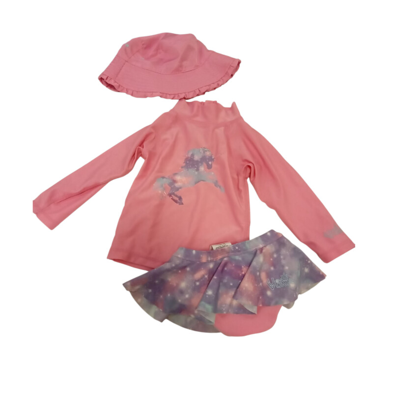 3pc Swimset: Pink Unicorn