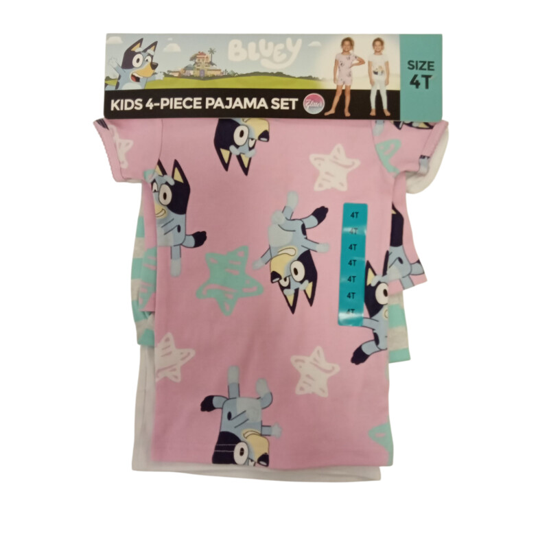 4pc Pj Set Bluey