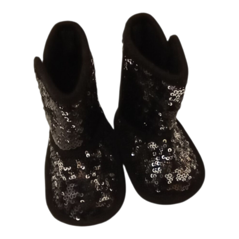 Black Sequines Boots
