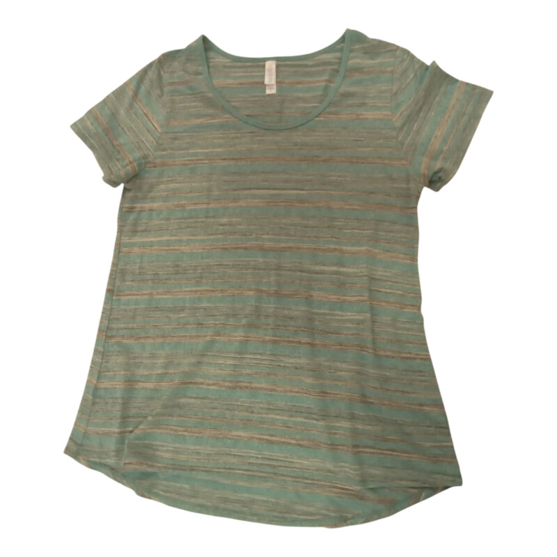 Shirt:Teal/Grey Stripes