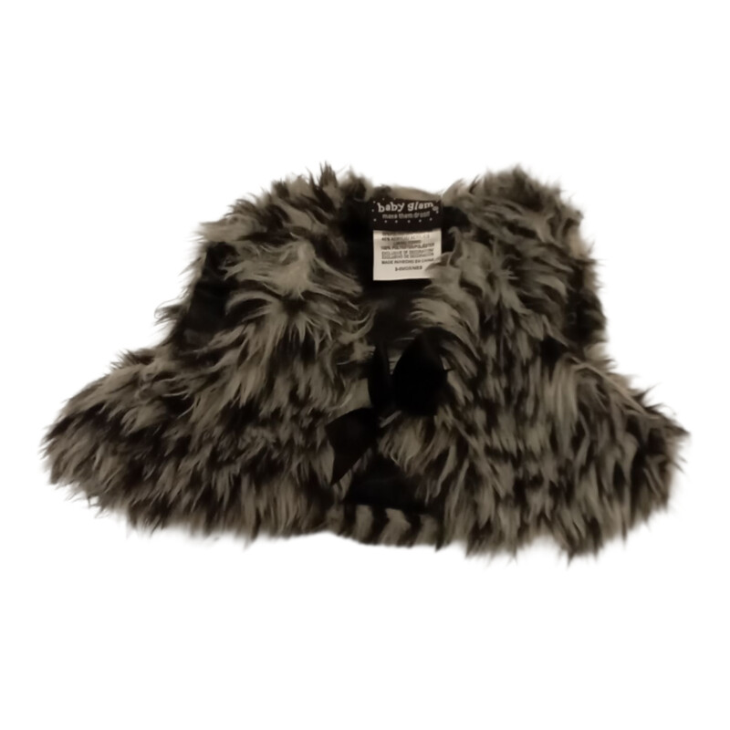 Vest: Black/Grey Fur