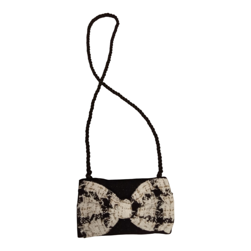 Bag: Black And White Bow