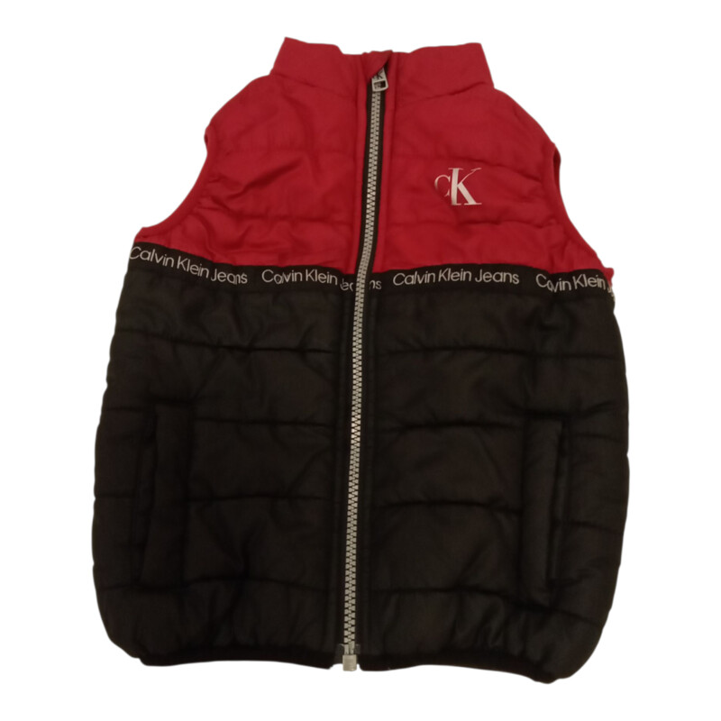 Vest: Red/Black Zip-Up