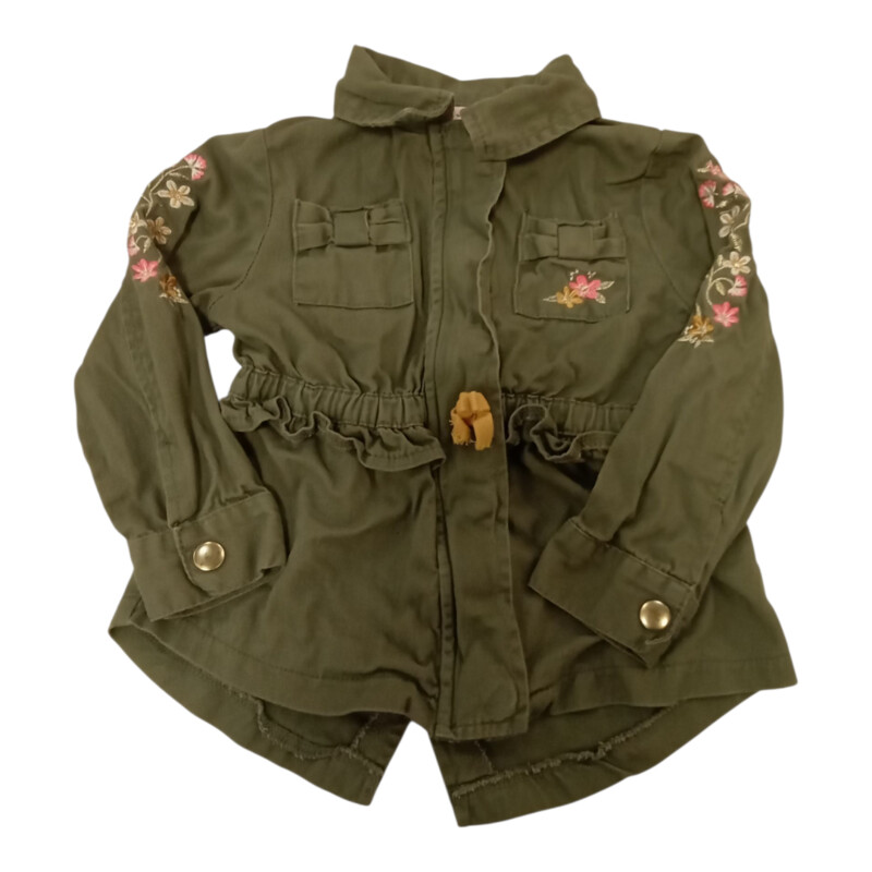 Jacket: Green/flowers