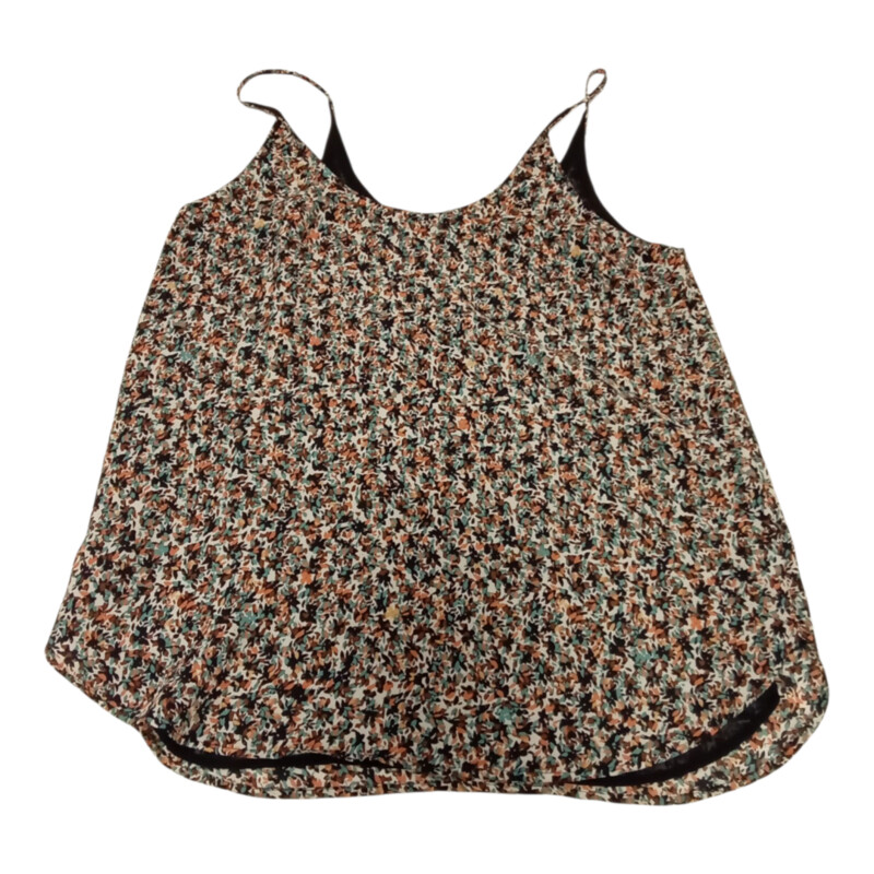 Tank:Orange/Teal/cream