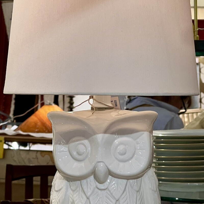 Lamp Table Owl Ceramic