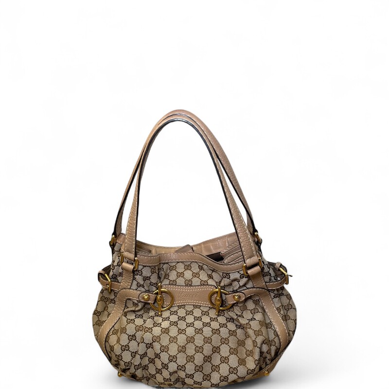 Gucci Canvas Jockey Tote