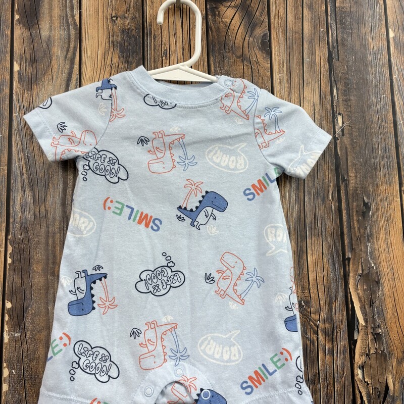 Lite Blue  Smile Outfit, Size: 3 Mo