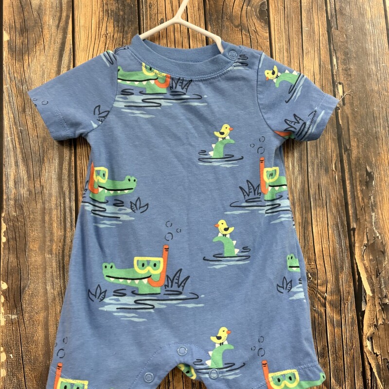 Blue Outfit W/yellow Bird, Size: 3mo