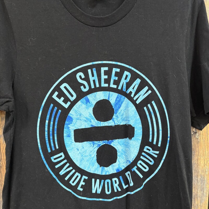 Black Ed Sheeran Tee, Size: M