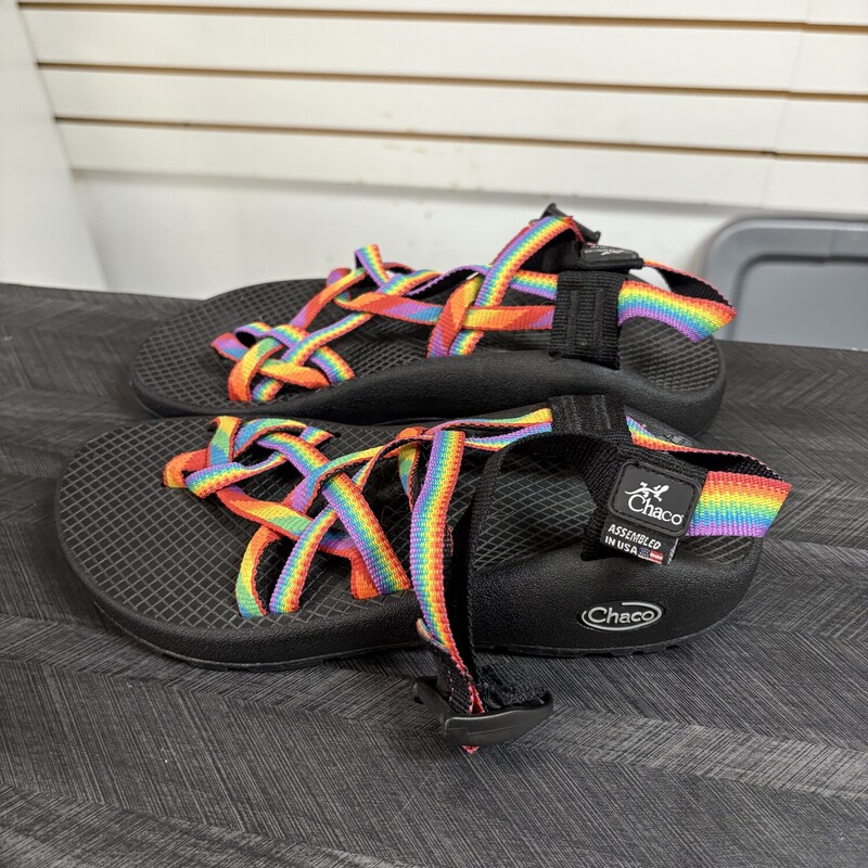 New Rainbow Chacos, Size: 6