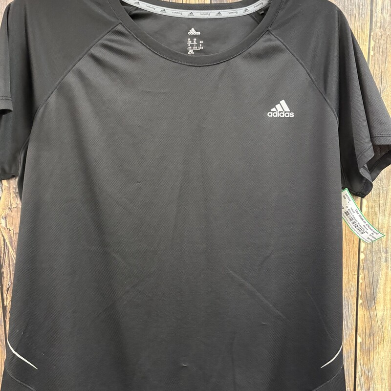 Black Adidas Running Tee, Size: XL
