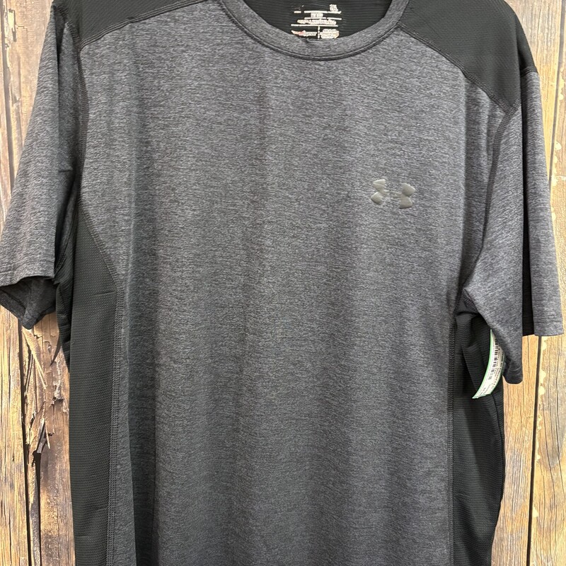 Black & Grey UA Tee, Size: L