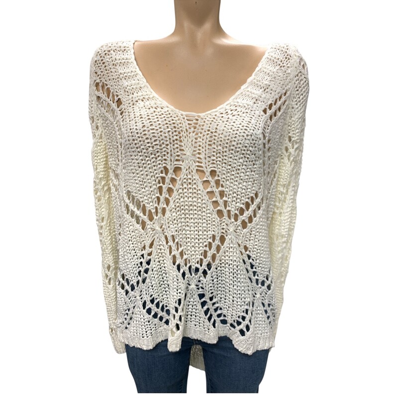 N/A Knit, Ivory, Size: S