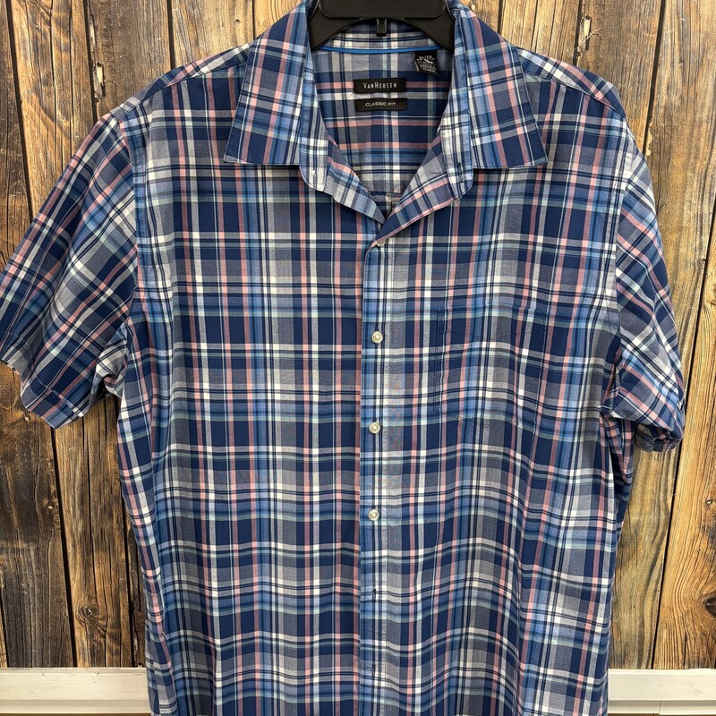 Blue Plaid Top, Size: XL