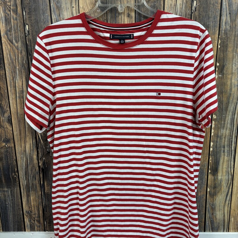 Red & White Stripe Tee, Size: XL