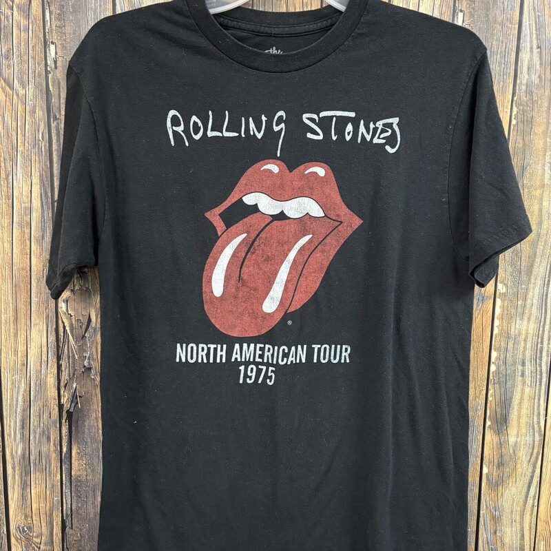 Black Rolling Stones Tee, Size: M