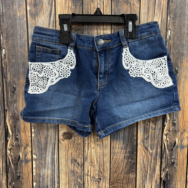 Lace Pocket Shorts, Size: 12