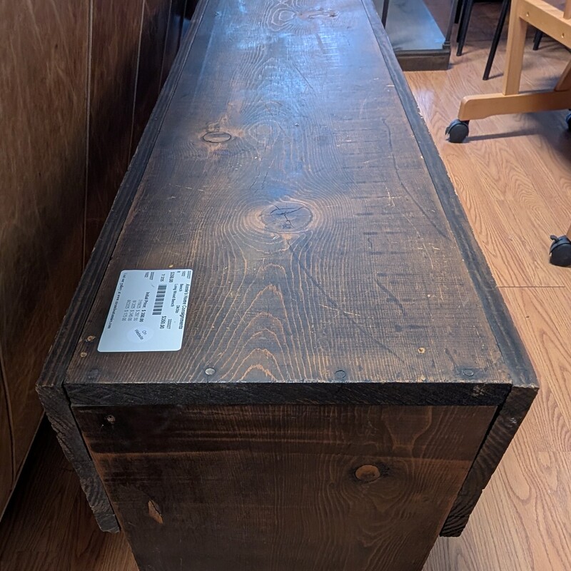 Long Wood Bench, Dark Stain
80 x 12.5 x 16.5h