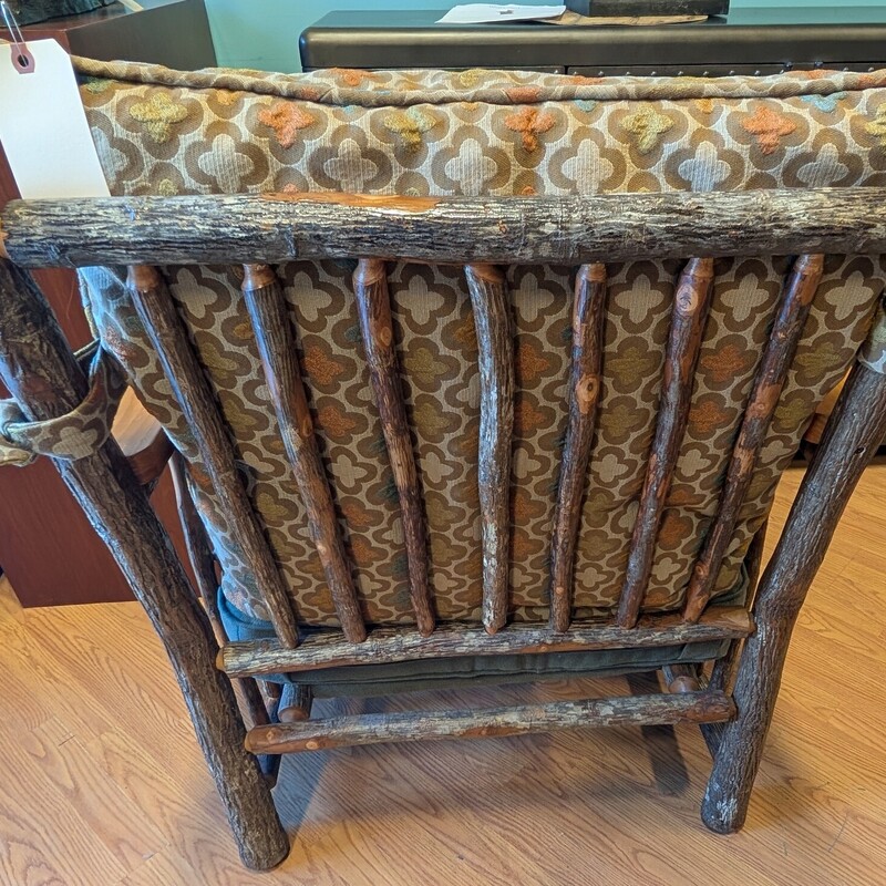 Hickory Arm Chair, Colorful Seatback<br />
31 x 32 x 36h