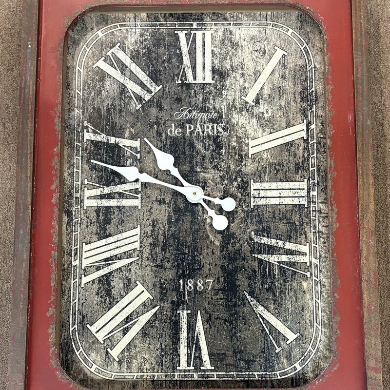 World Market Paris Clock
Brown White Red Size: 26 x 34.5H
Retails: $140