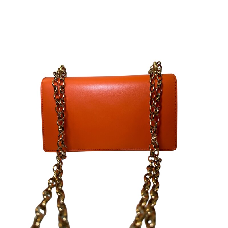 Dolce & Gabbana  Leather Girls Shoulder<br />
Baroque Chain Bag<br />
<br />
Exclusive Collection with Neiman Marcus<br />
<br />
Dimensions: 7 L x 4 H inches<br />
<br />
In excellent condition.<br />
<br />
Does not come with original dust bag or box.