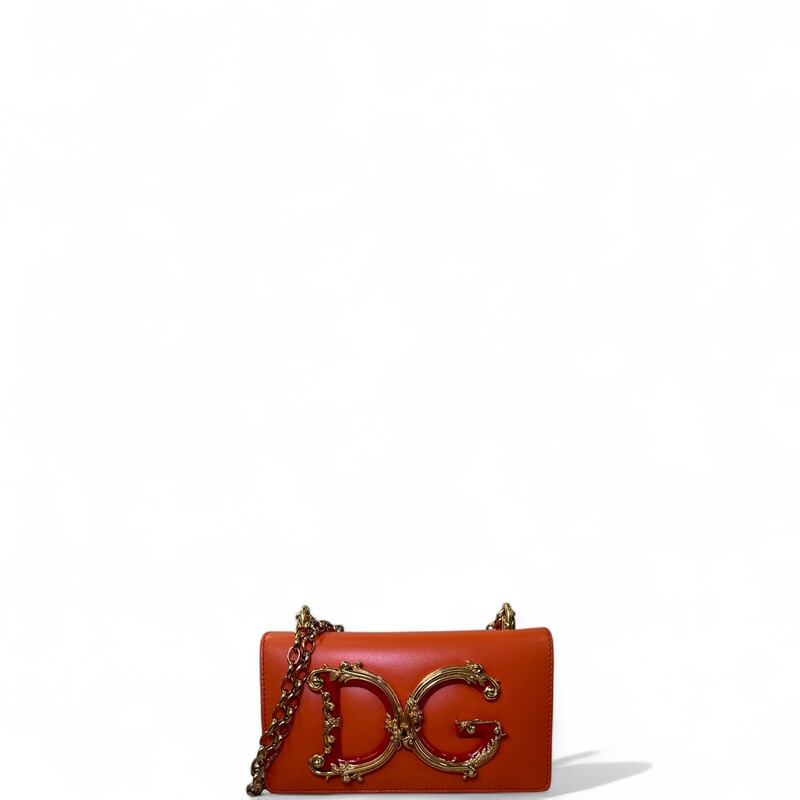 Dolce & Gabbana  Leather Girls Shoulder
Baroque Chain Bag

Exclusive Collection with Neiman Marcus

Dimensions: 7 L x 4 H inches

In excellent condition.

Does not come with original dust bag or box.