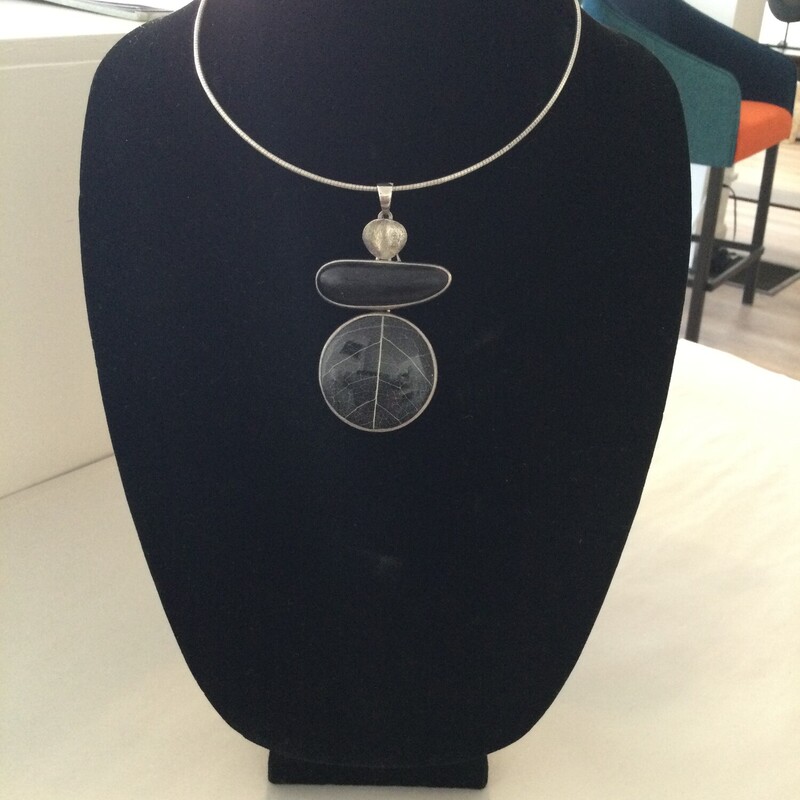 Sterling Necklace W/stone