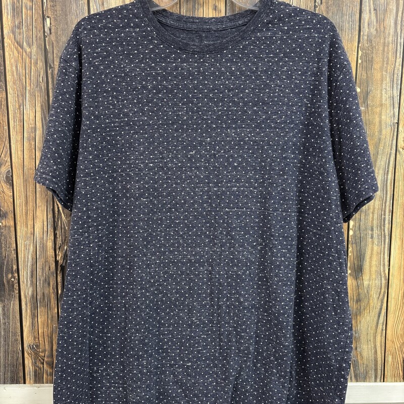 Blue White Dot Tee, Size: XL