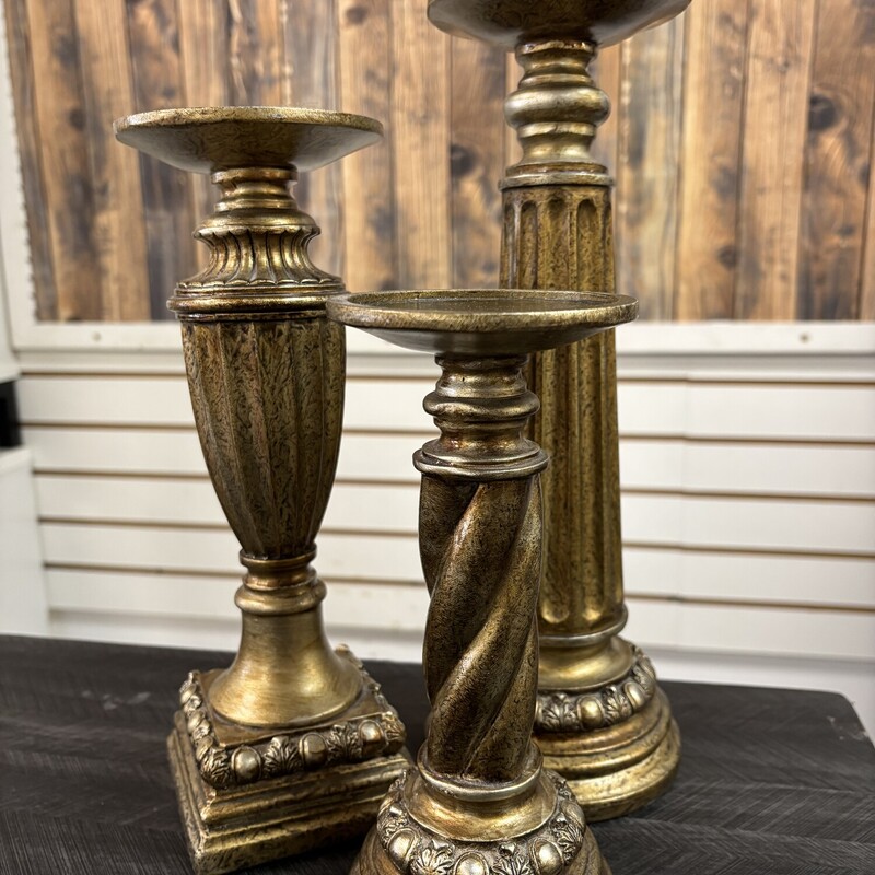 3 PC Candle Holder Set