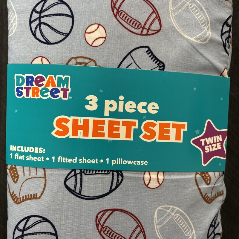 New 3 Piece Sheet Set, Size: Twin