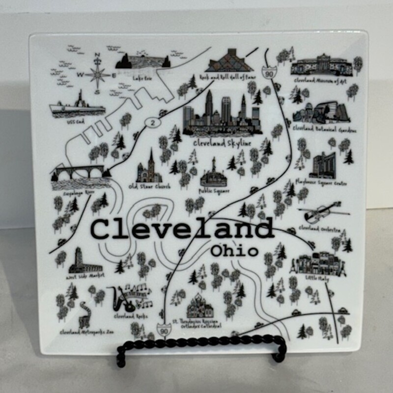 Cleveland Plate On Stand