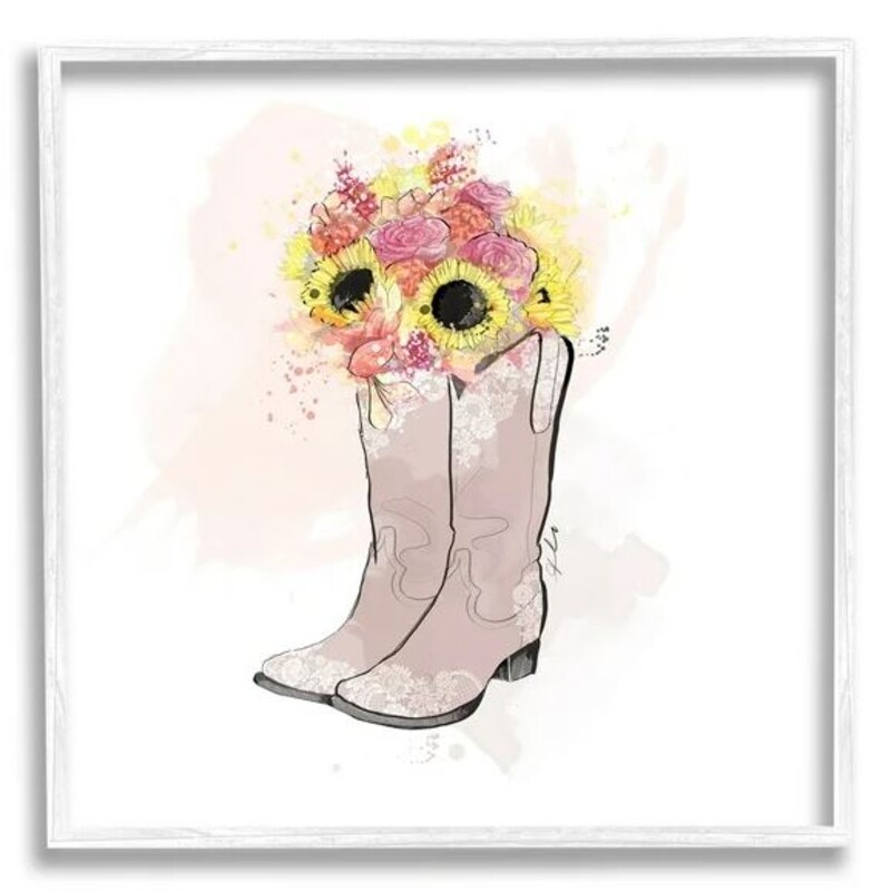 Sunflower Cowboy Boots