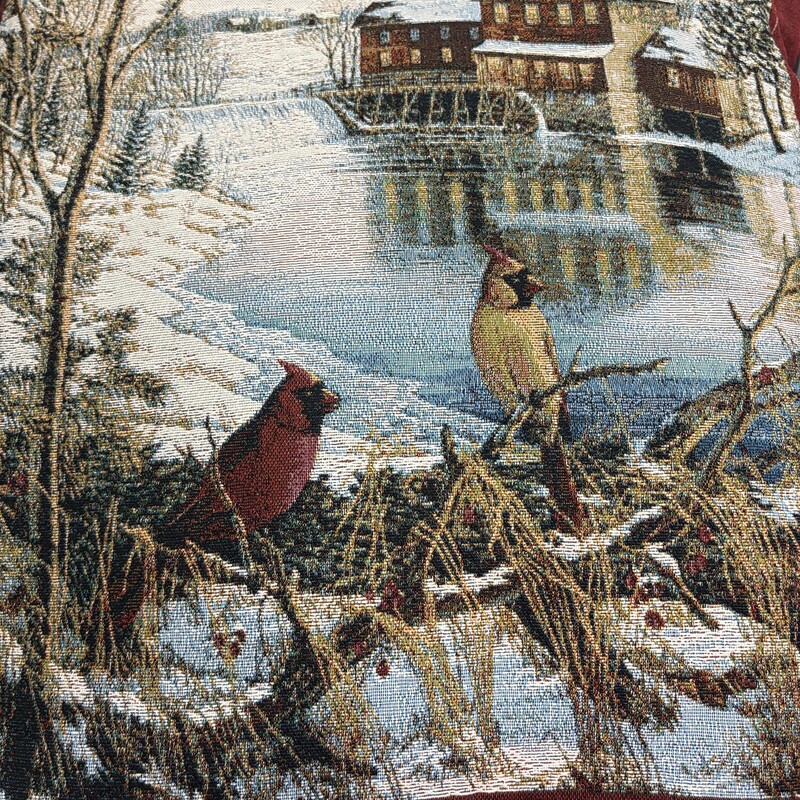Red Bird Pillow