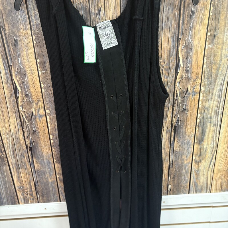 Black Over Shirt Long, Size: Med