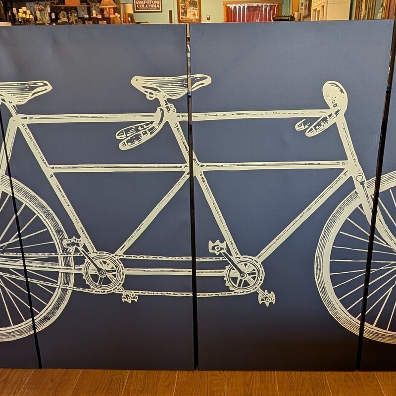 Bicycle Built For Two, 4 Panels, Canvas
24 x 48h each
96w Total w/o space between