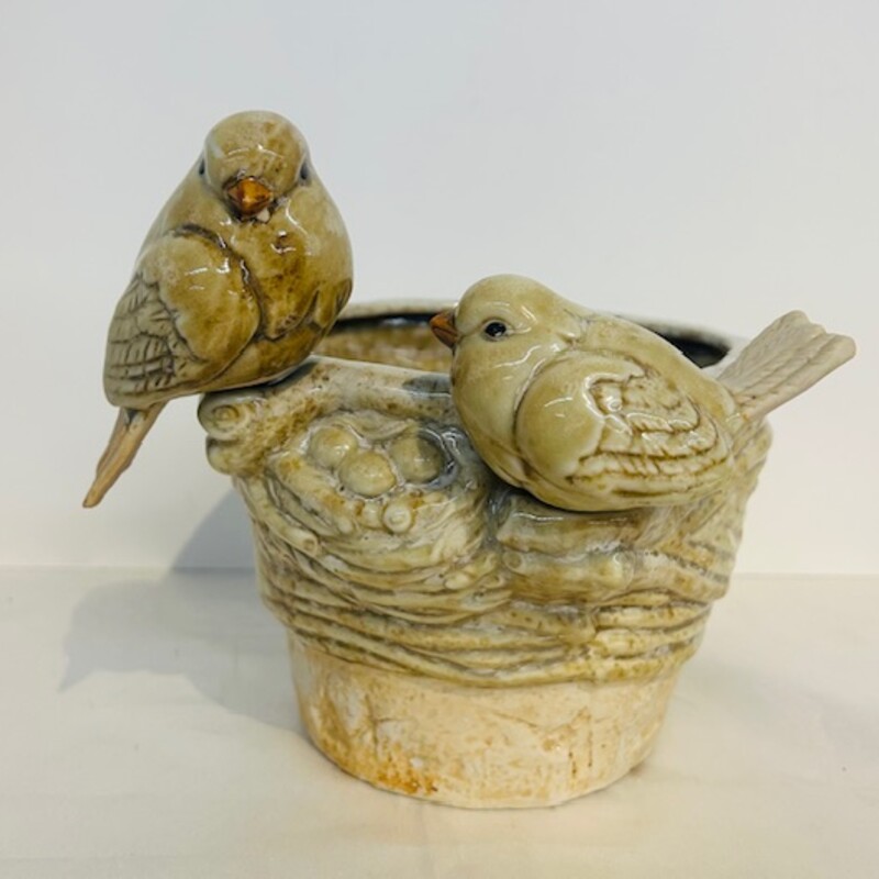 Ceramic 2 Removable Birds